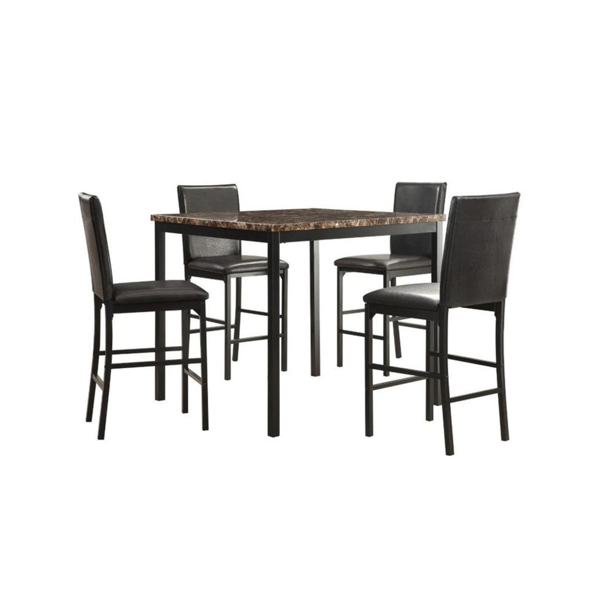 Blink 4 Seat Dining Table, Marble – image 2