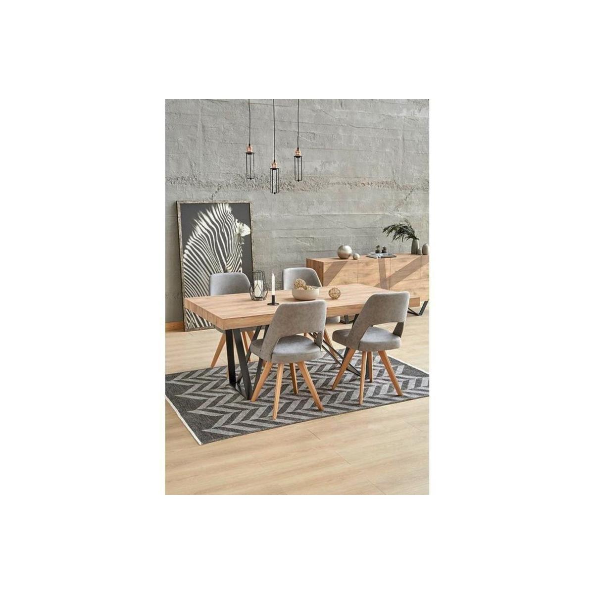 Trinity Fixed Dining Table, 90 x 180 cm, Light Wood – image 4