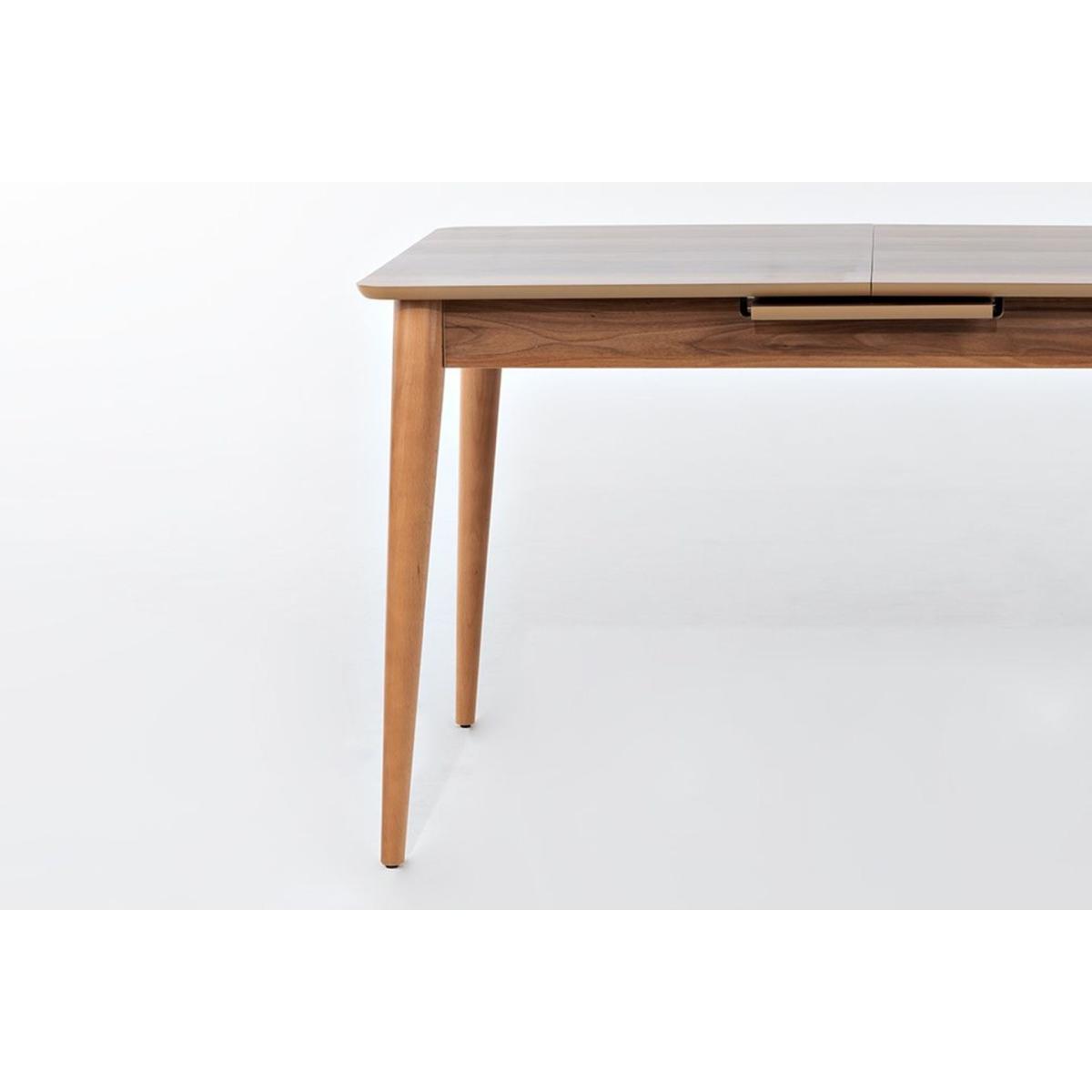 Yaprak 4-6 Seat Extendable Dining Table, Walnut – image 4