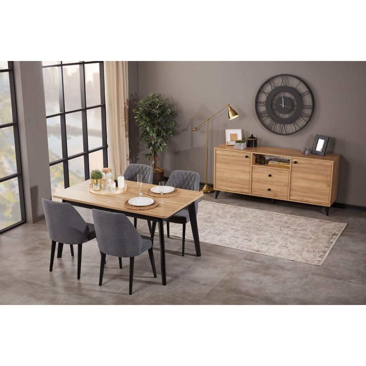 Eti 6-8 Seat Extendable Dining Table, Oak – image 2