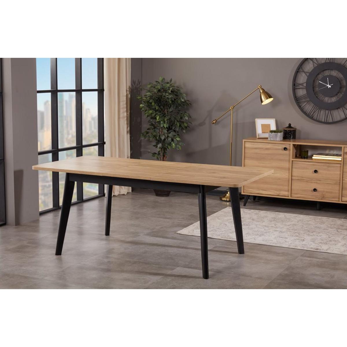 Eti 6-8 Seat Extendable Dining Table, Oak – image 1