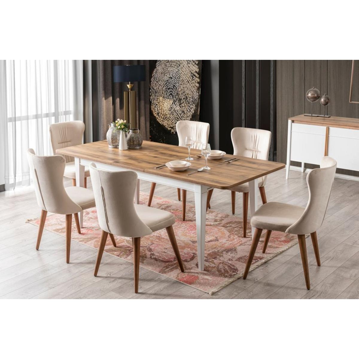 City Extendable Dining Table, Walnut – image 3