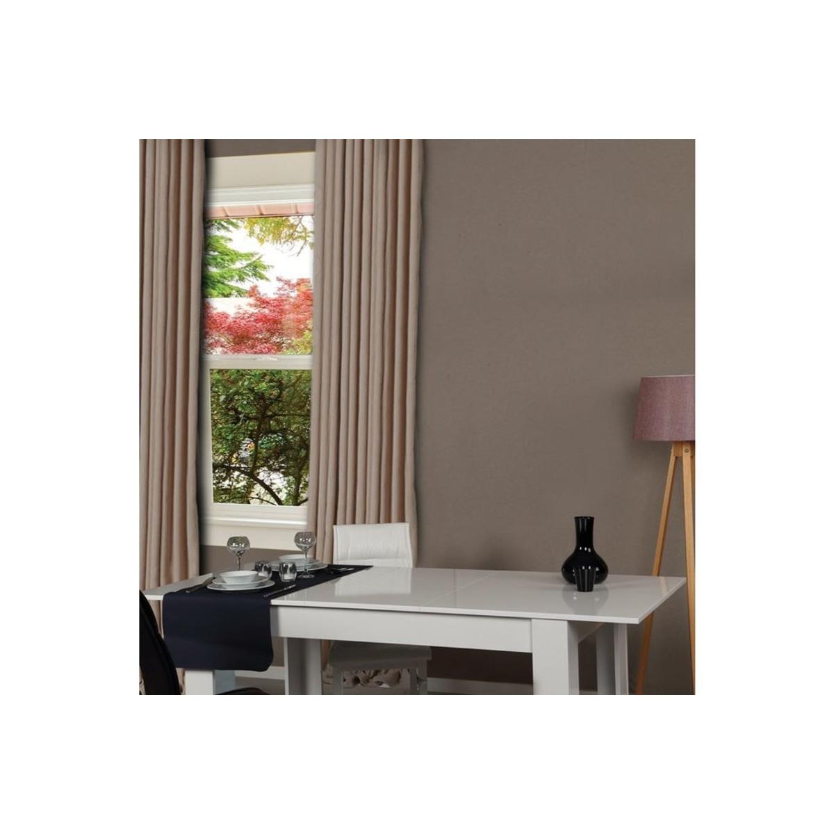 Bois 6-8 Seat Extendable Dining Table, White – image 2