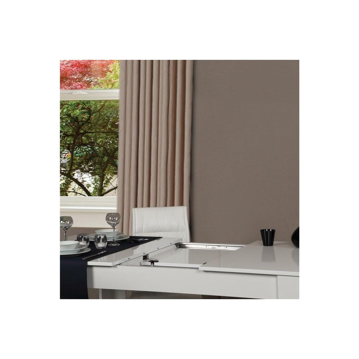 Bois 6-8 Seat Extendable Dining Table, White – image 3