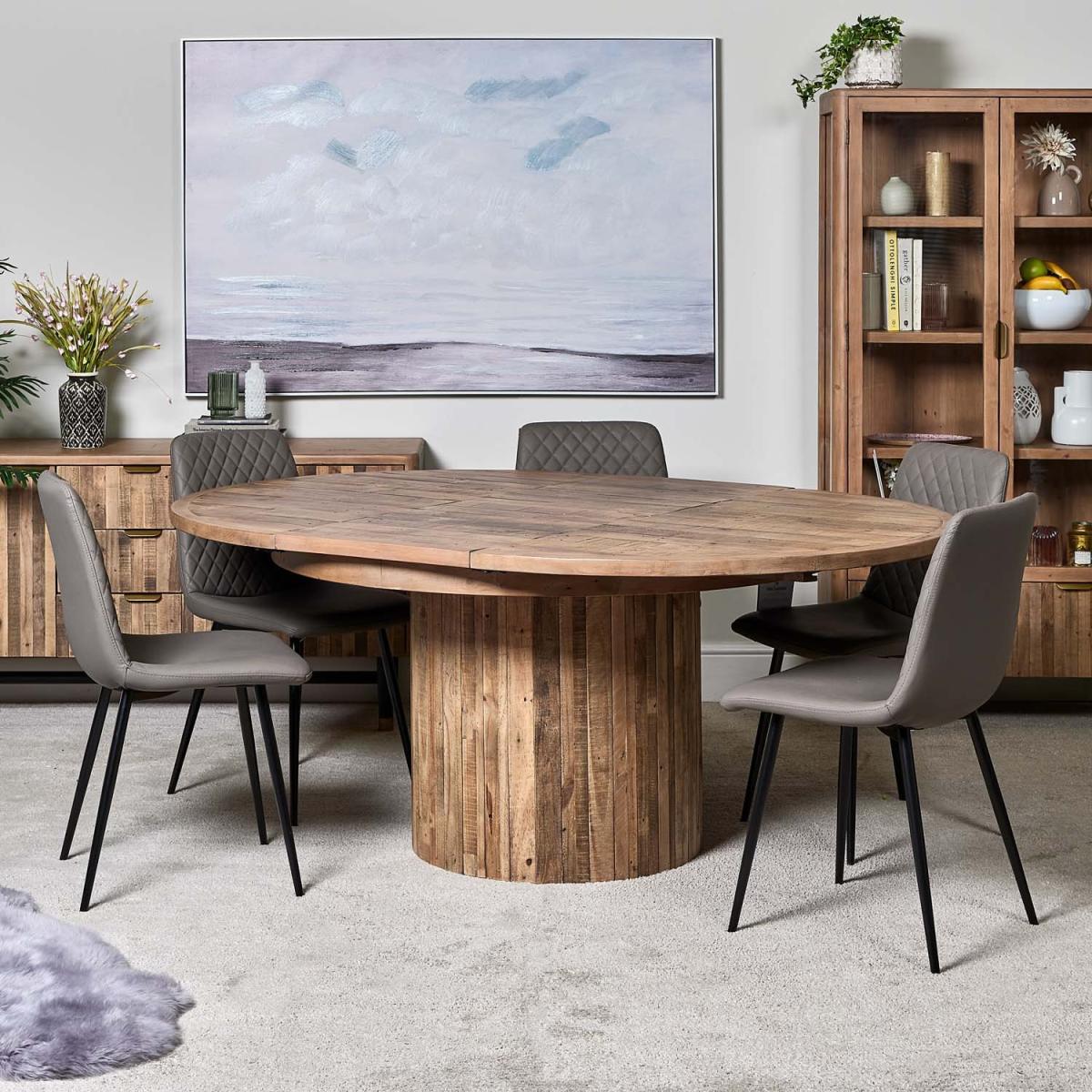 Perth 135-185 Round Extending Dining Table – image 3