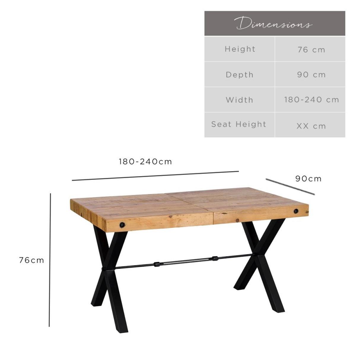 Urban Extending Dining Table 180-240cm – image 8