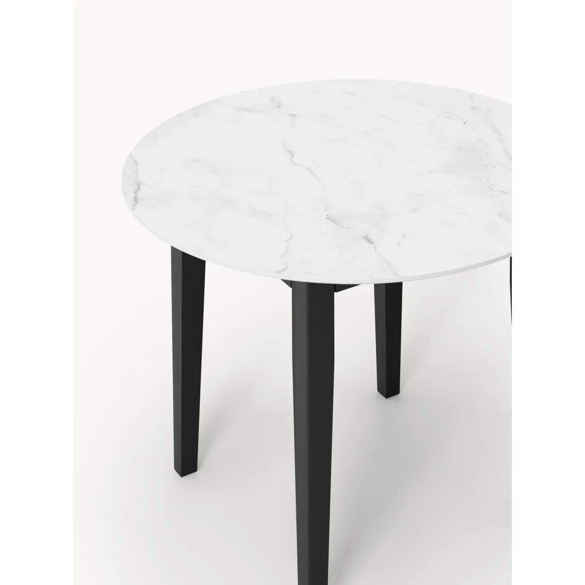 Round Marble Effect Dining Table Jackson, in various sizes – image 3