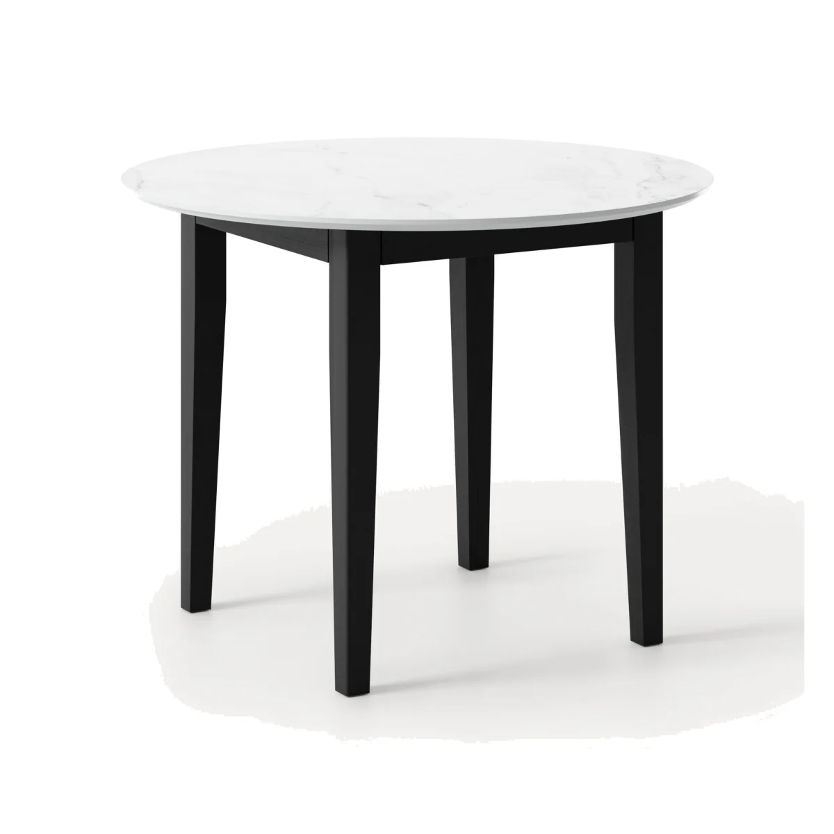 Round Marble Effect Dining Table Jackson, in various sizes – image 1