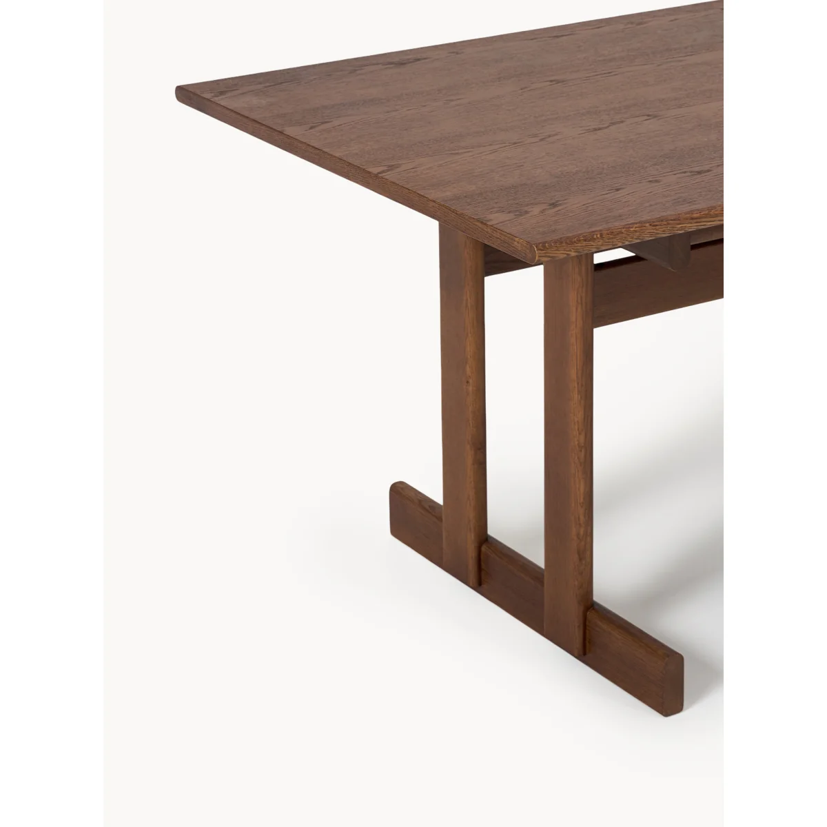 Extendable Oak Wood Dining Table Brynn, in various sizes – image 5