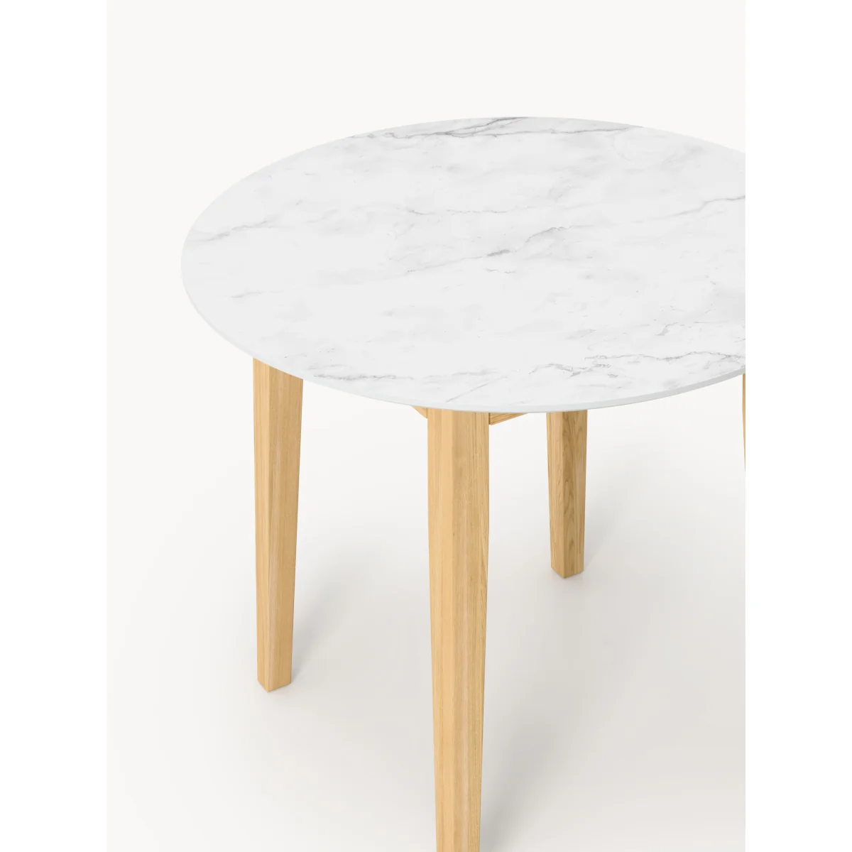 Round Marble Effect Dining Table Jackson, in various sizes – image 3