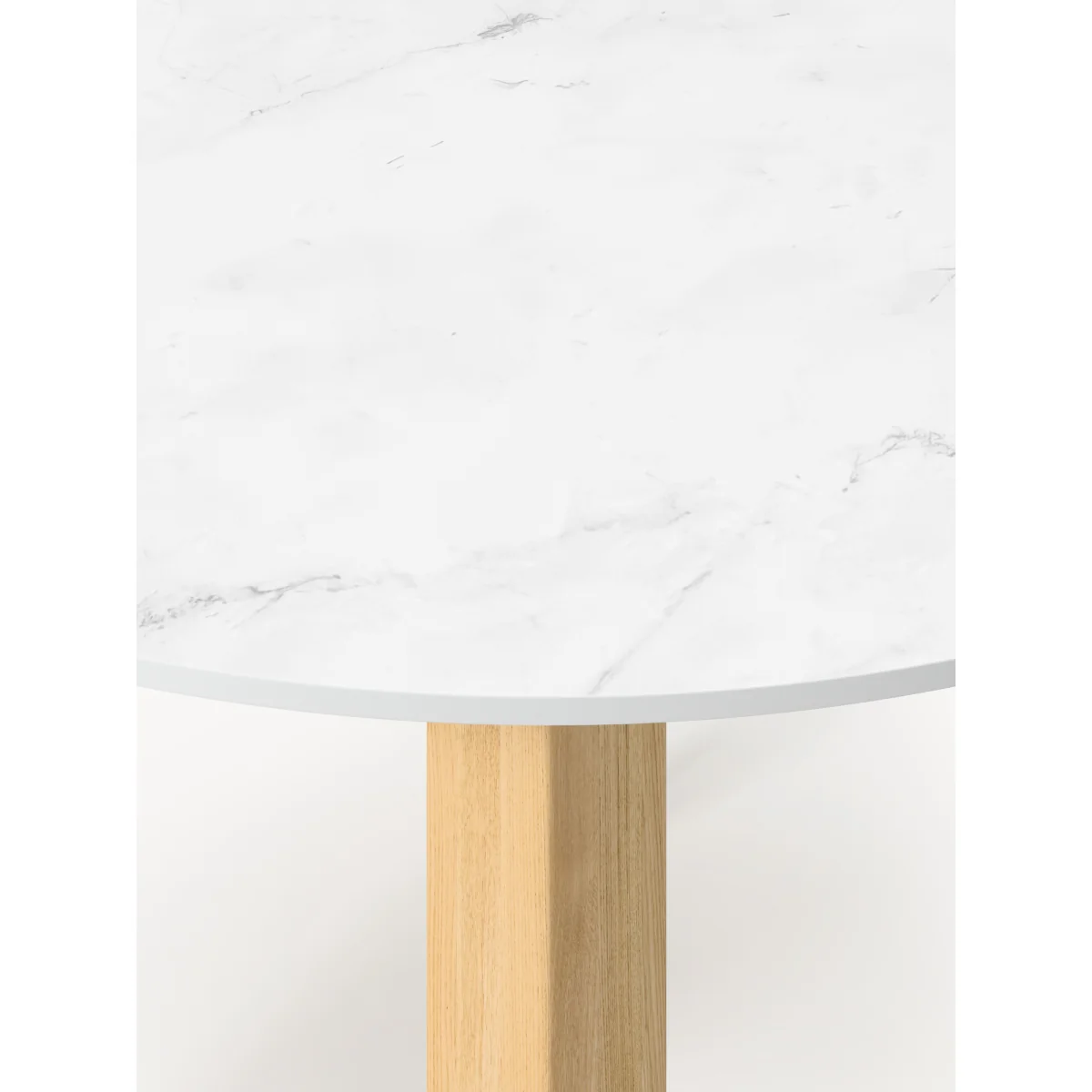 Round Marble Effect Dining Table Jackson, in various sizes – image 4