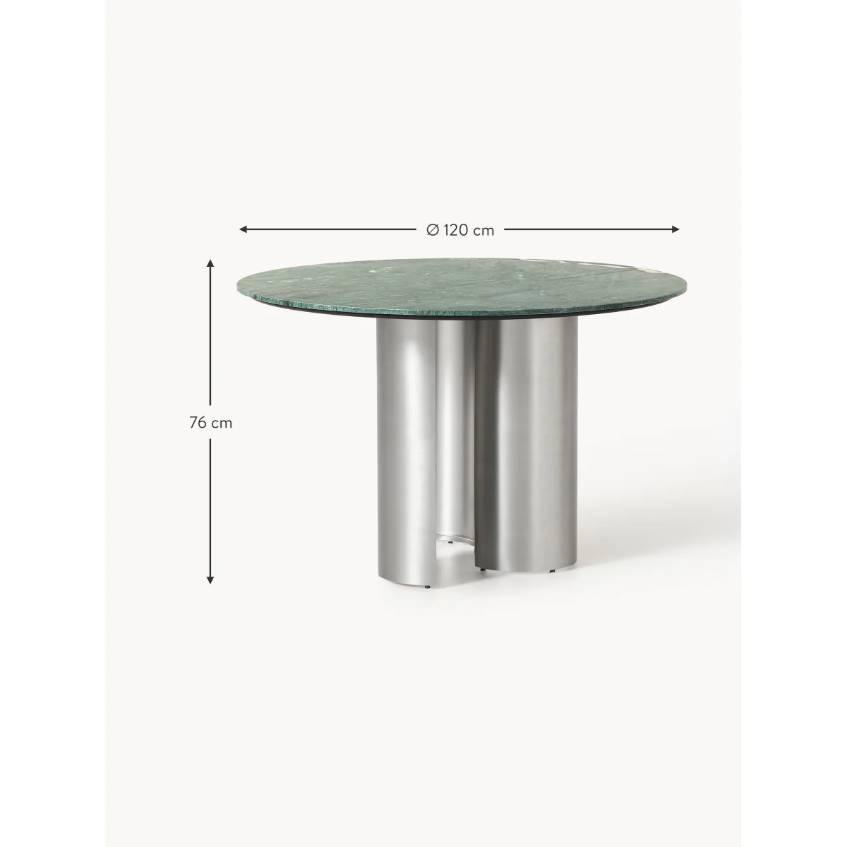 Round Dining Table Noam with Marble Table Top, Ø 120 cm – image 8