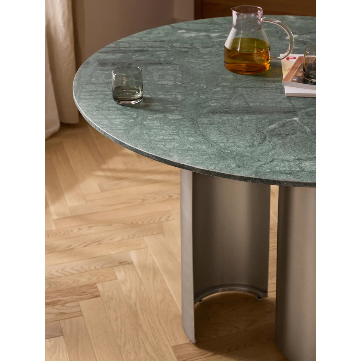 Round Dining Table Noam with Marble Table Top, Ø 120 cm – image 10