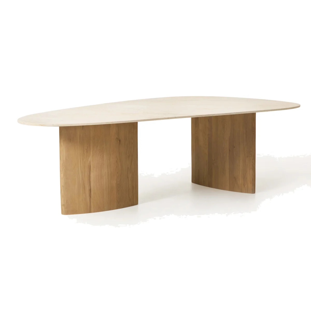 Organic Shaped Dining Table Meadow with Marble Top, in various sizes – image 1