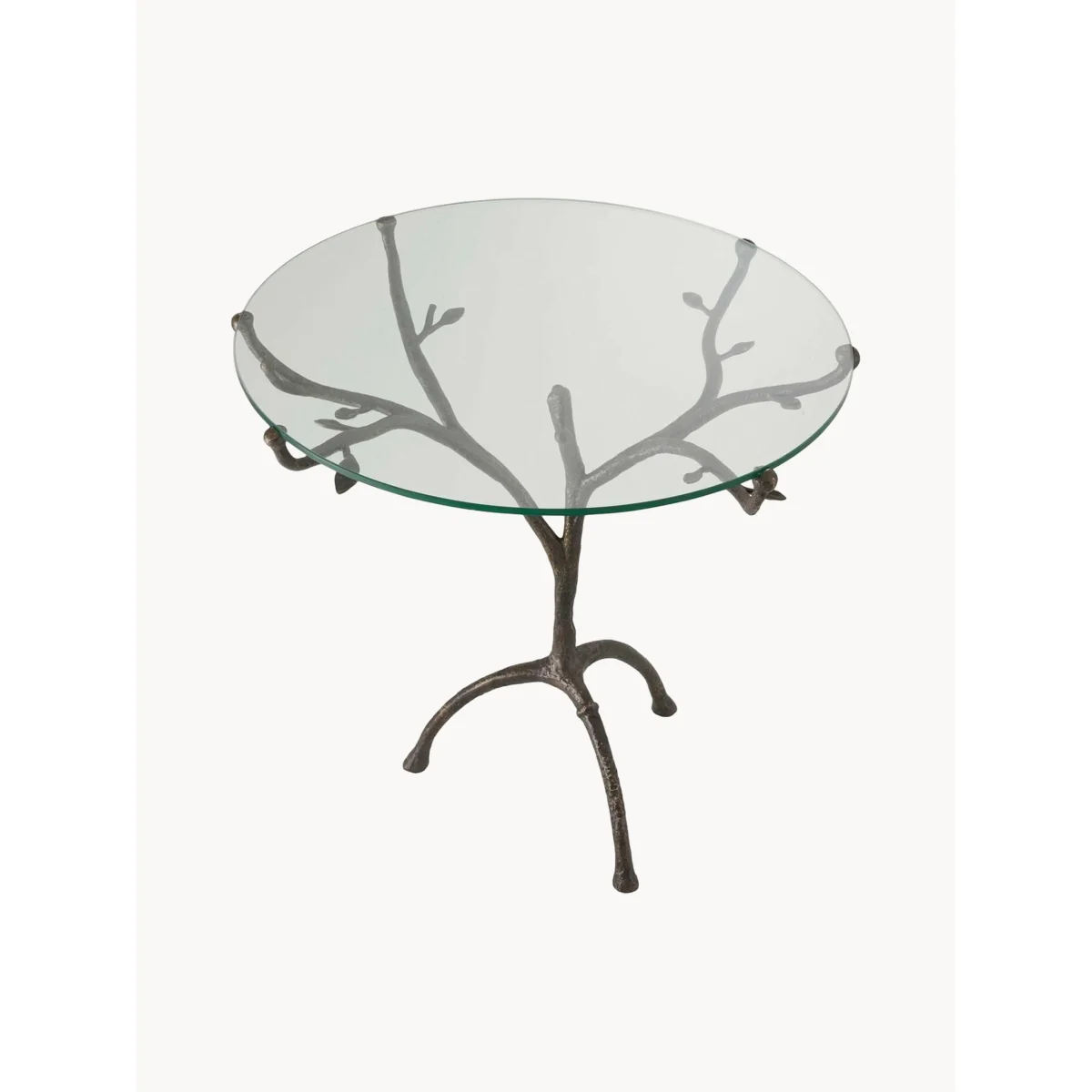 Round Dining Table Christophe with Glass Top, Ø 80 cm – image 2