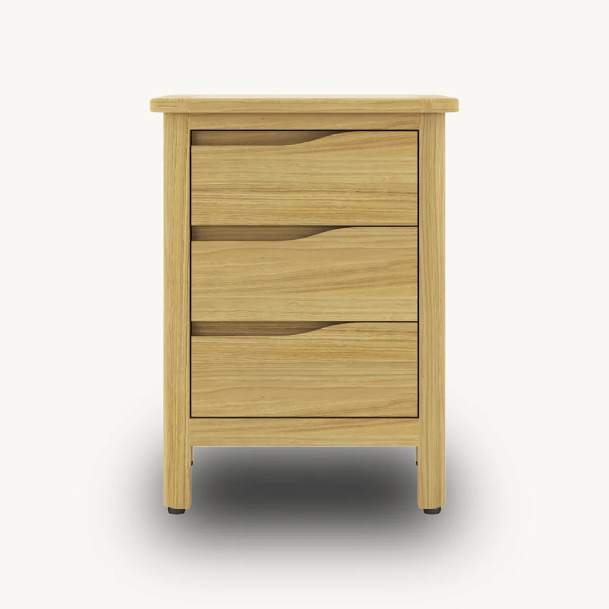 Romina 3 Drawer Bedside Table – image 2