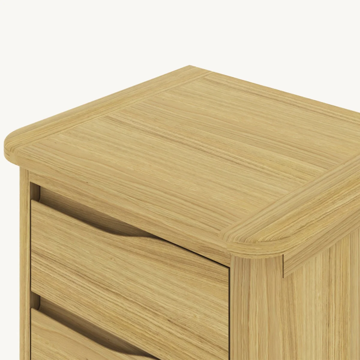 Romina 3 Drawer Bedside Table – image 4