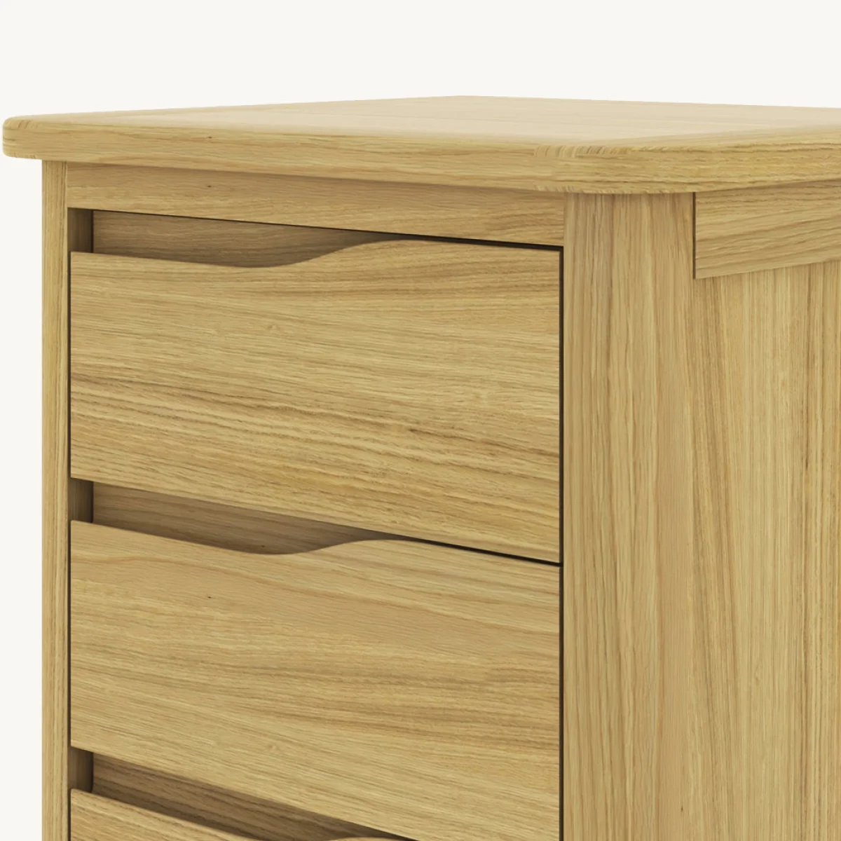 Romina 3 Drawer Bedside Table – image 5
