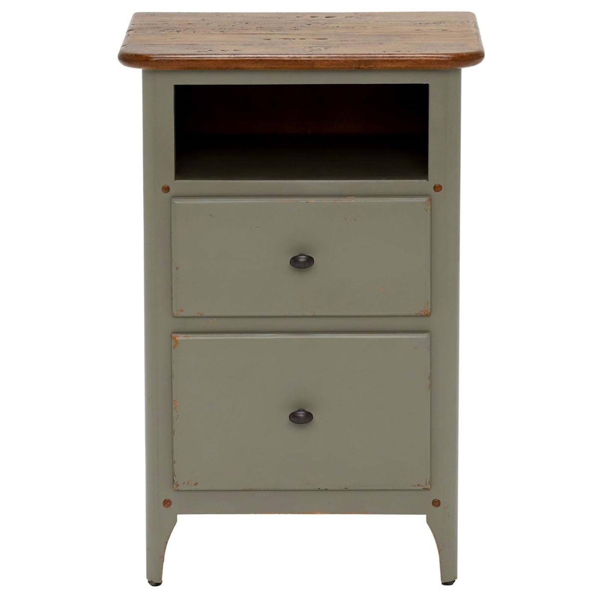 Maison 2 Drawer Bedside, Albany and Moss Grey – image 3