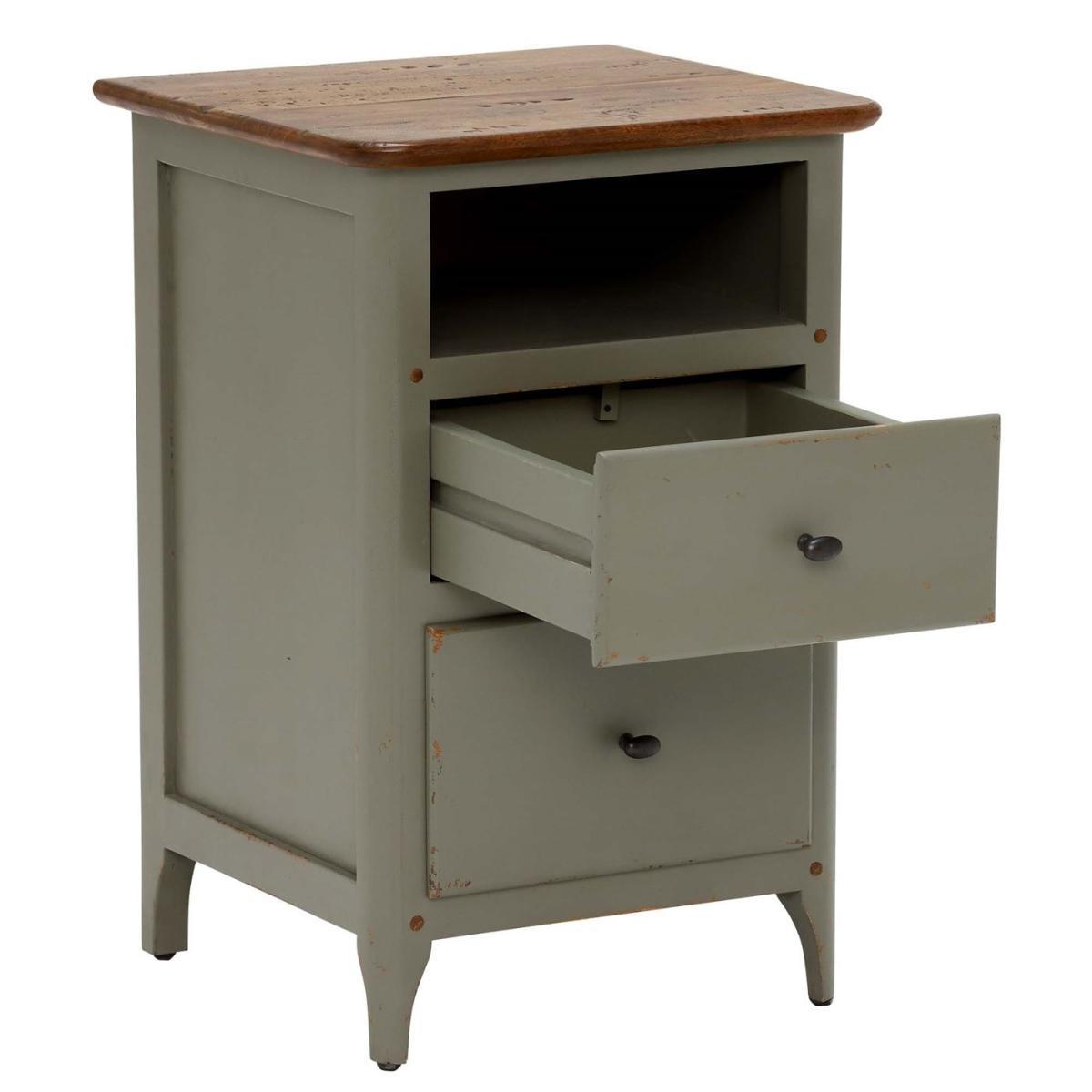 Maison 2 Drawer Bedside, Albany and Moss Grey – image 4