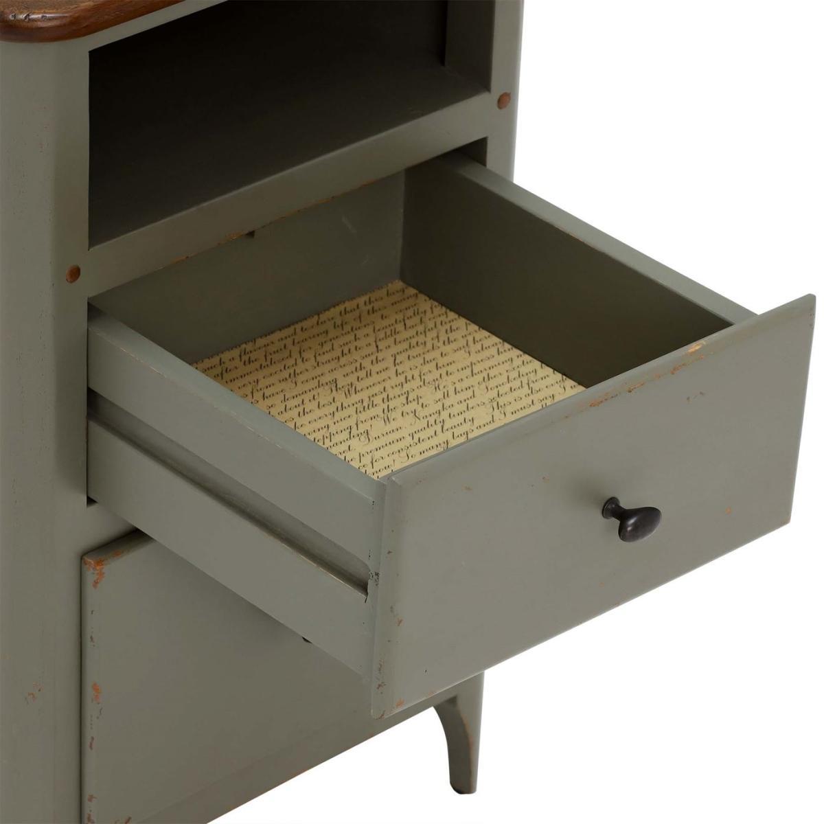 Maison 2 Drawer Bedside, Albany and Moss Grey – image 5
