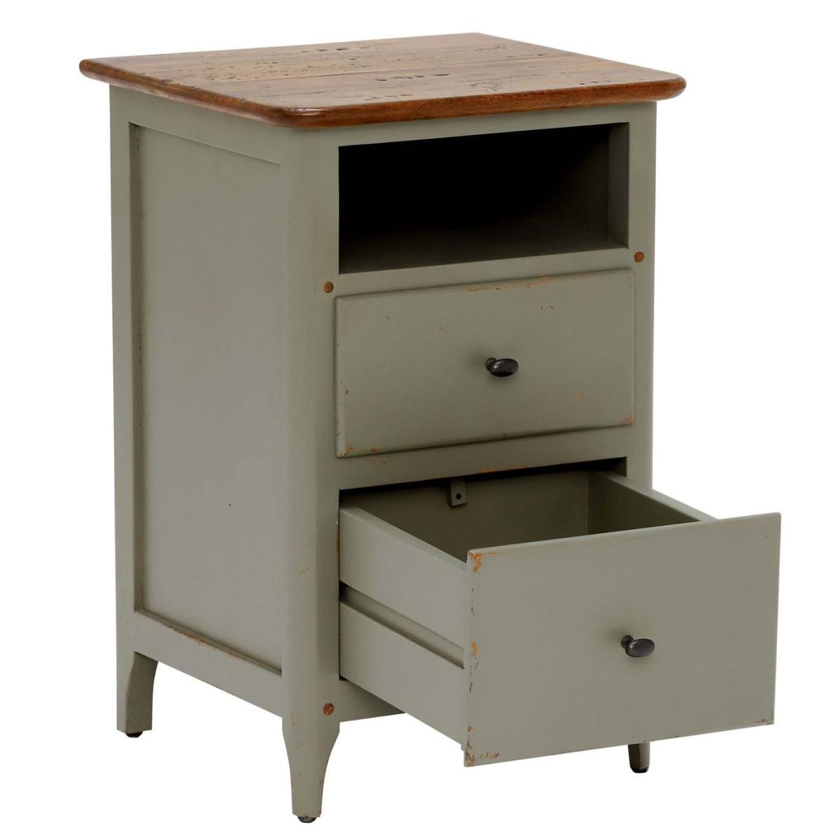 Maison 2 Drawer Bedside, Albany and Moss Grey – image 6