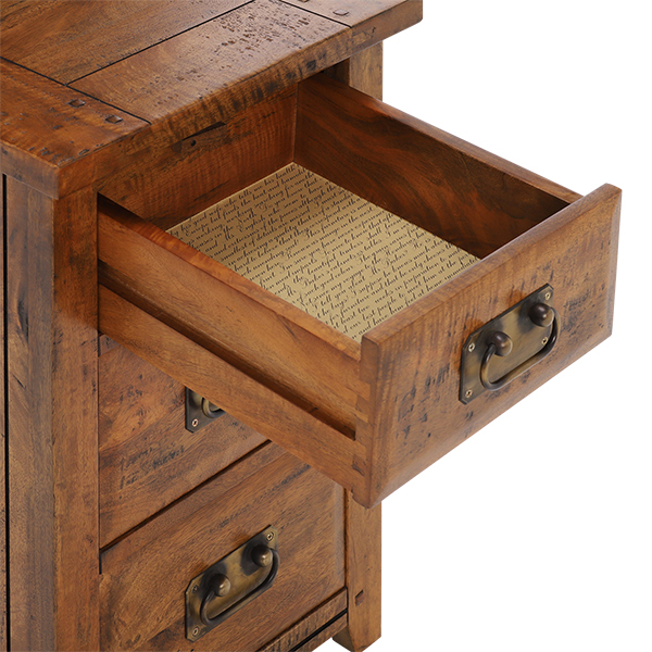 New Frontier Mango Wood 3 Drawer Bedside – image 3