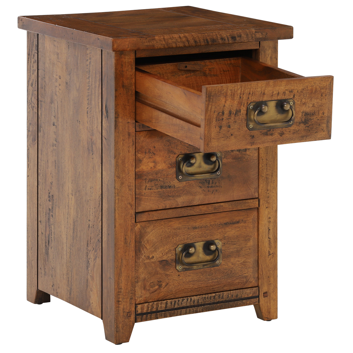 New Frontier Mango Wood 3 Drawer Bedside – image 4