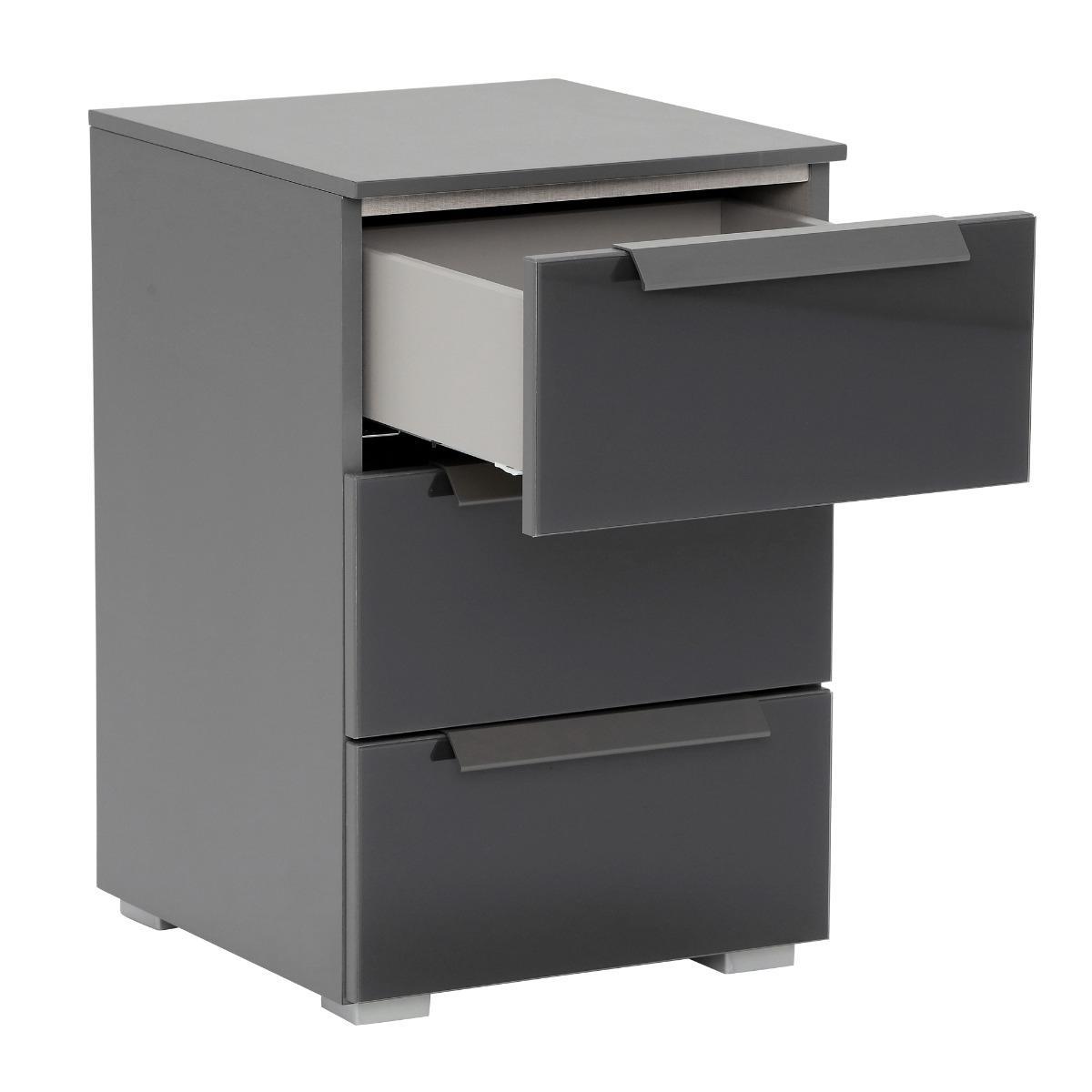 Atlanta 3 Drawer Bedside – image 7