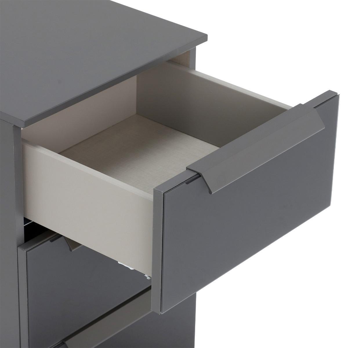 Atlanta 3 Drawer Bedside – image 8