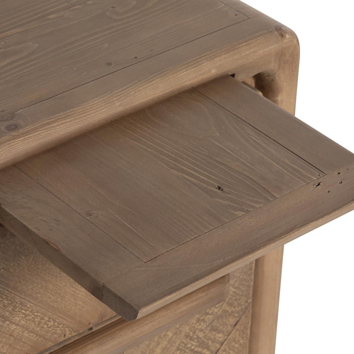 Bevan 3 Drawer Bedside Table, Pine Wood | Barker & Stonehouse – image 7