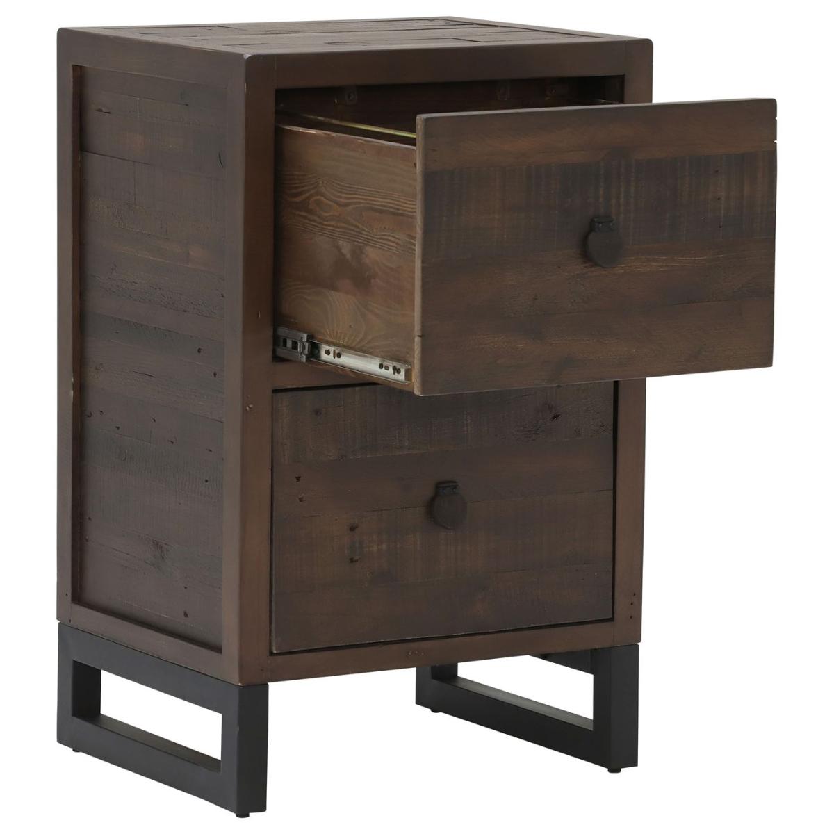 Tacoma 2 Drawer Office Cabinet, Brown | Barker & Stonehouse – image 3