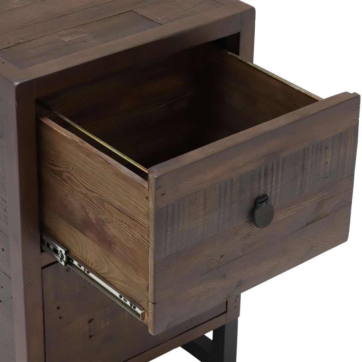 Tacoma 2 Drawer Office Cabinet, Brown | Barker & Stonehouse – image 4