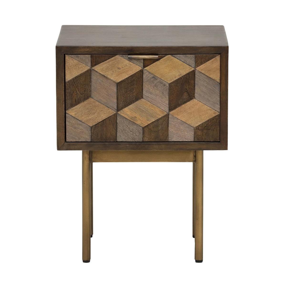 Facet 1 Drawer Bedside Table – image 2
