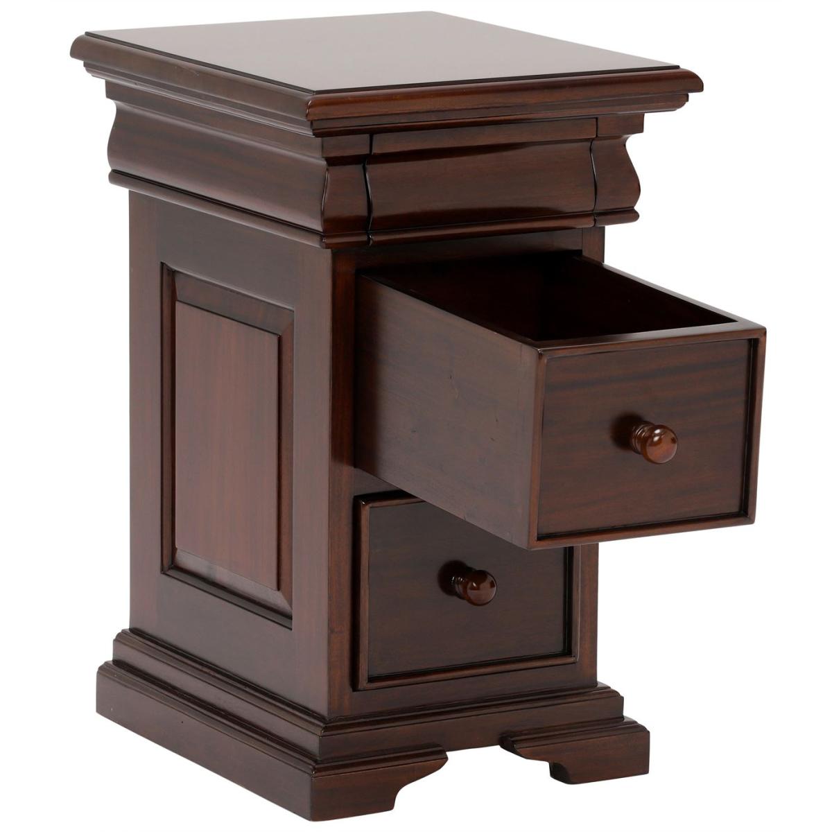 Grosvenor 3 Drawer Bedside Table, Brown | Barker & Stonehouse – image 5