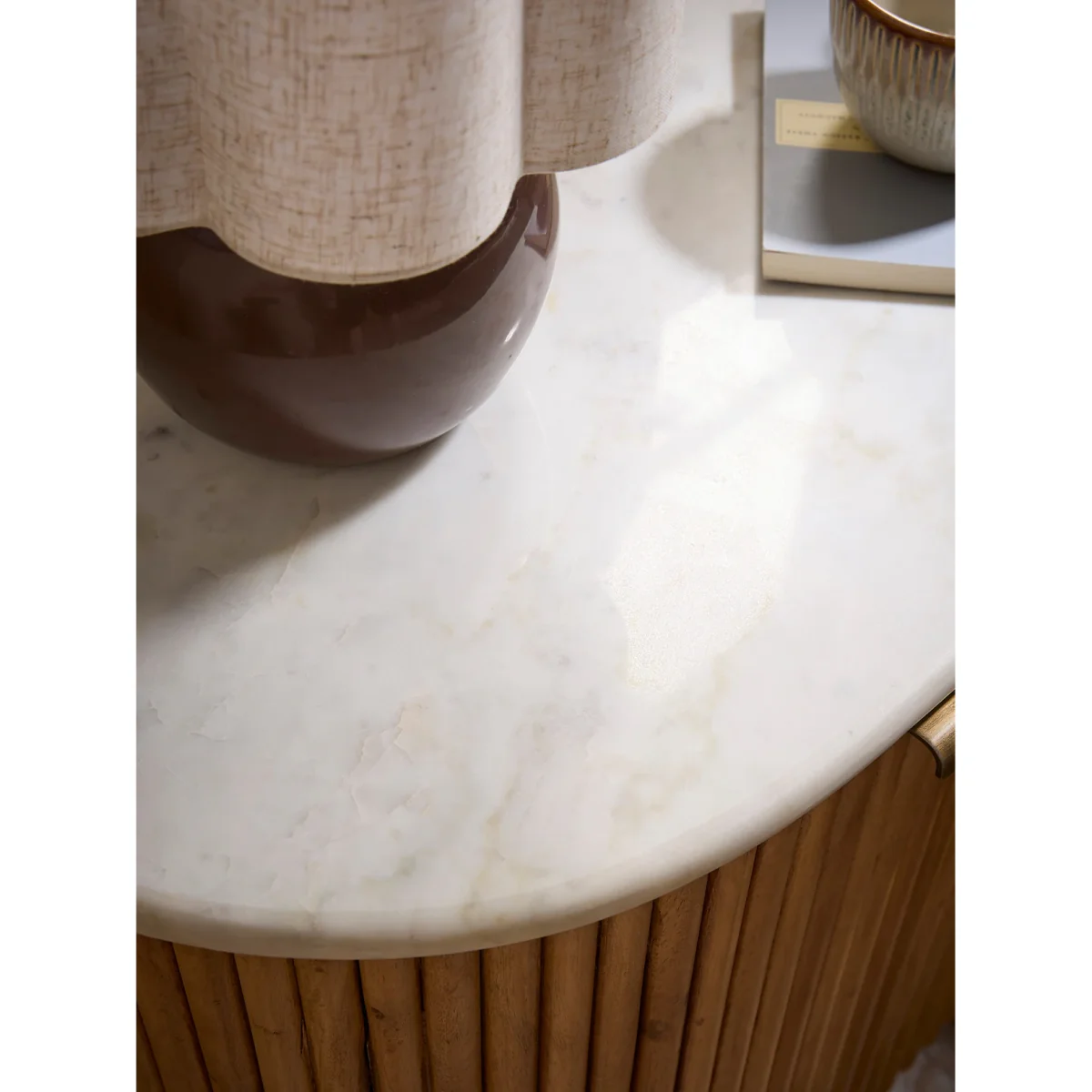 Maeva Fluted Bedside Table – image 2
