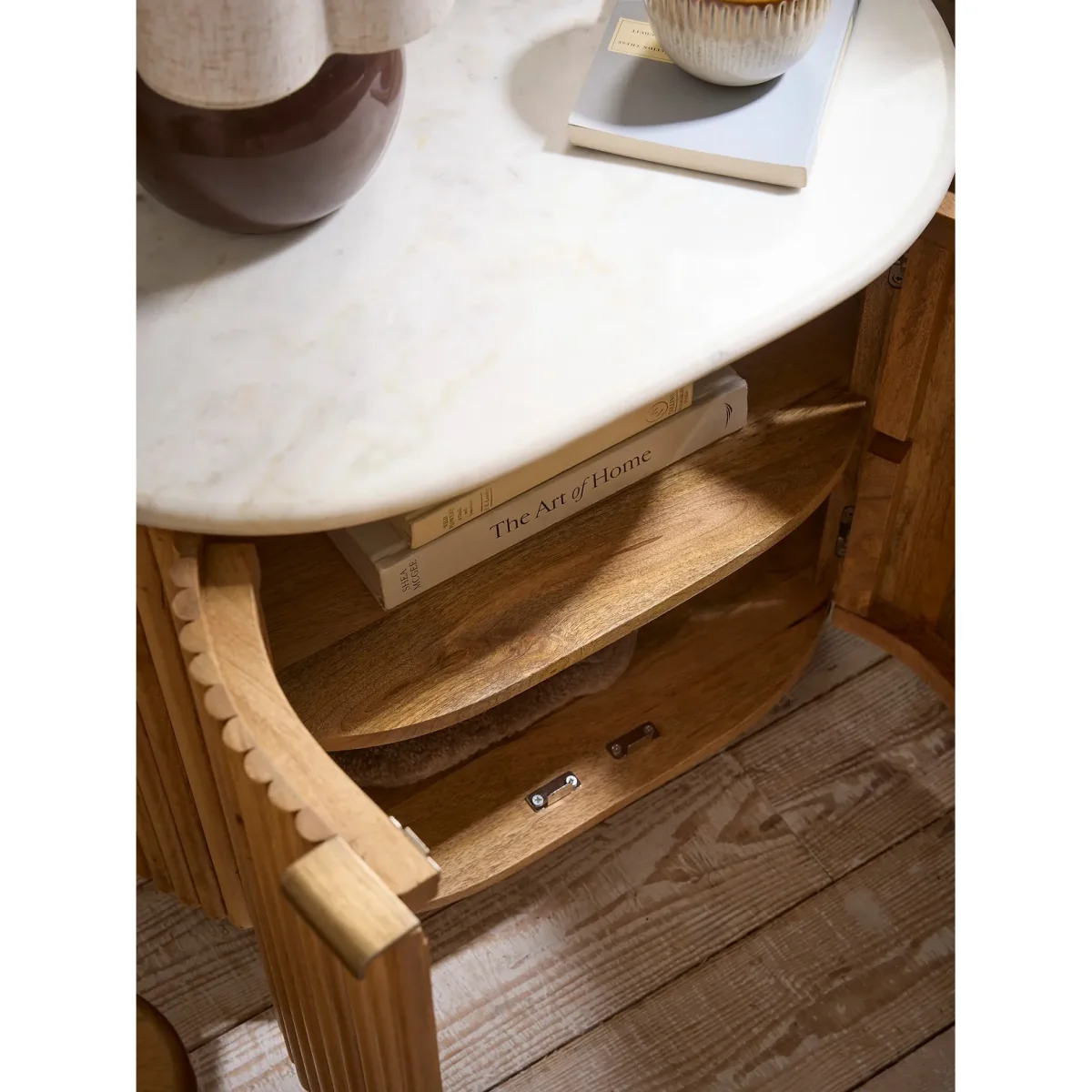 Maeva Fluted Bedside Table – image 3