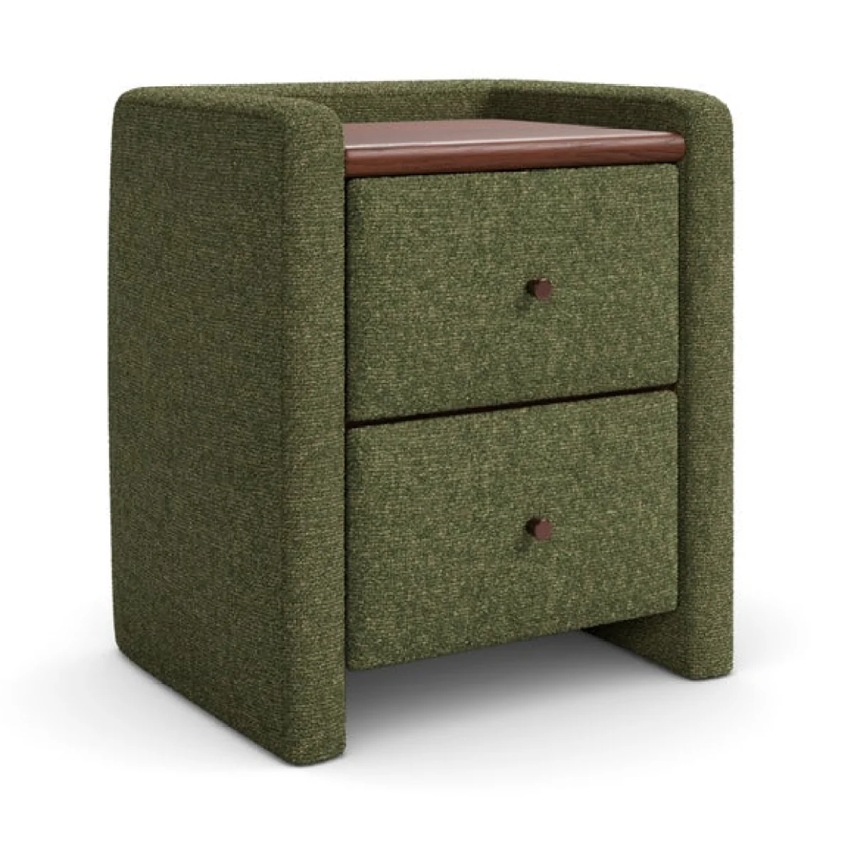 Squidge 2 Drawer Boucle Bedside Table – image 8