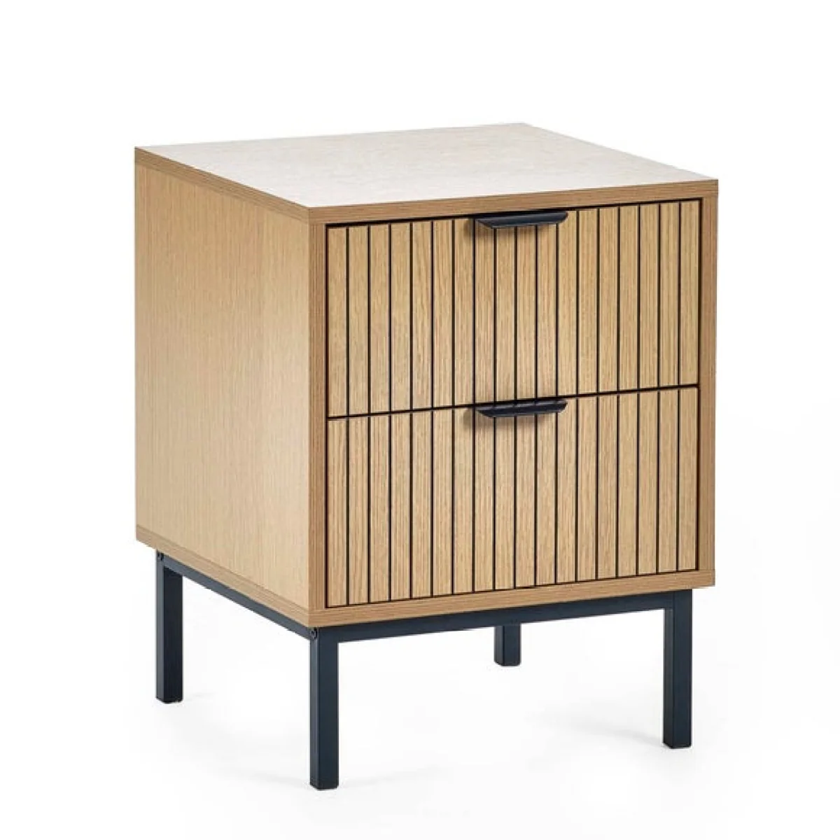Return - Sia 2 Drawer Bedside Table – image 2