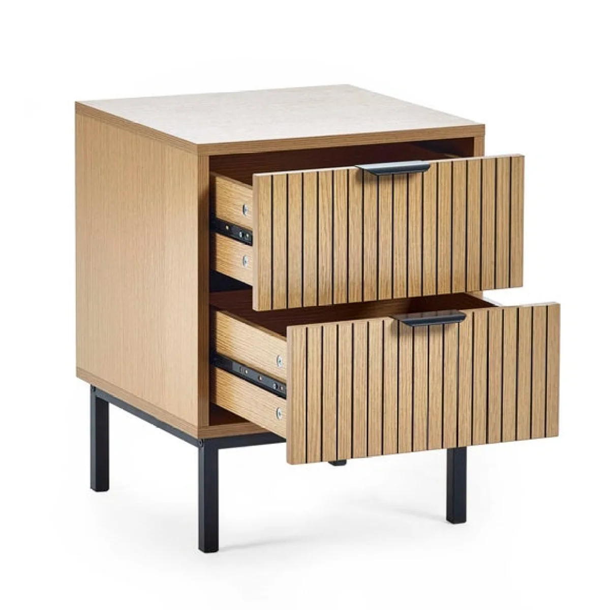 Return - Sia 2 Drawer Bedside Table – image 3