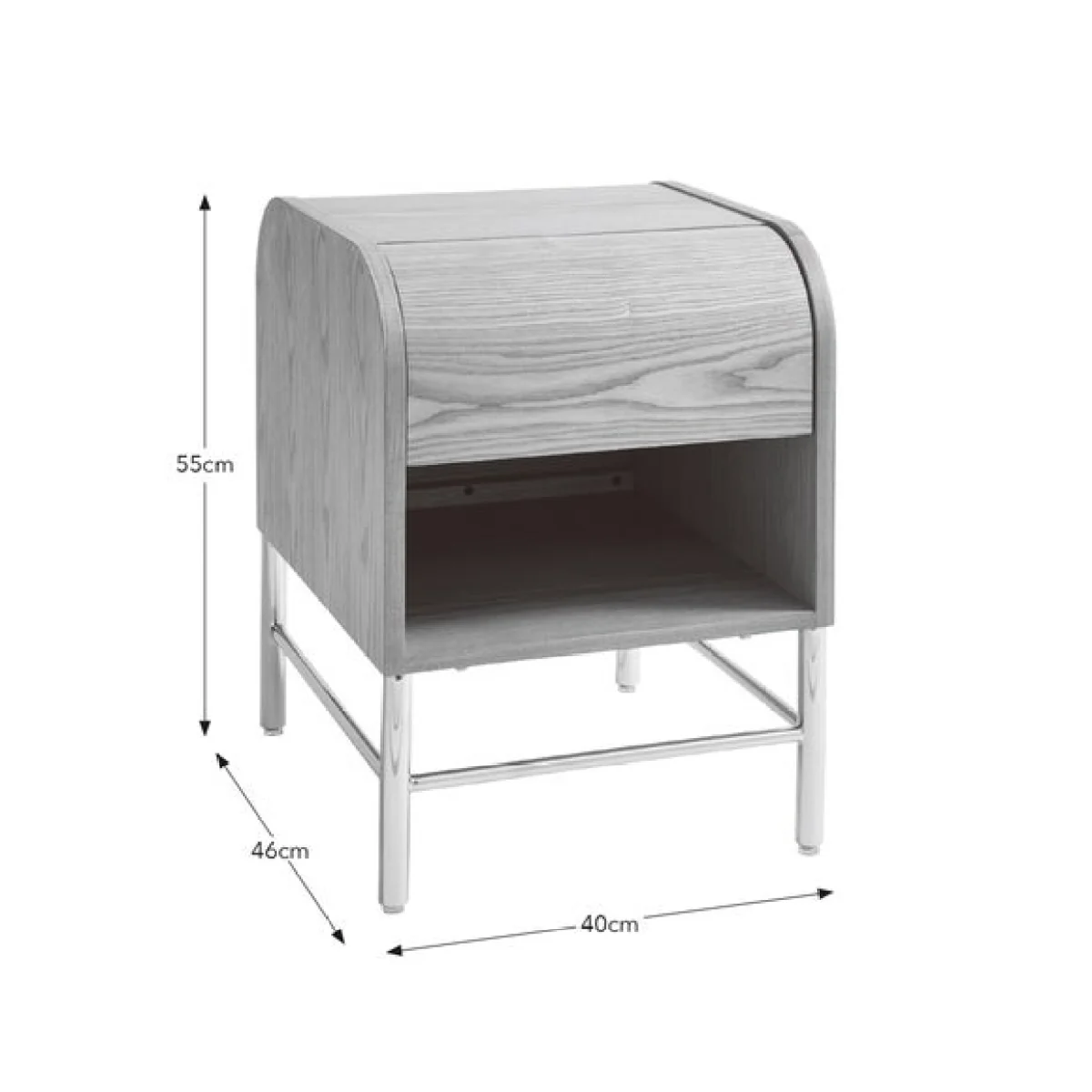 Yinka Ilori Half Log 1 Drawer Bedside Table – image 7