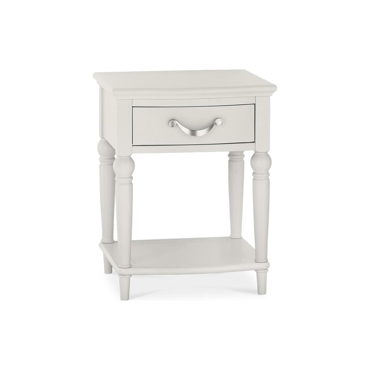 Sophia Grey 1 Drawer Bedside Table Grey – image 2