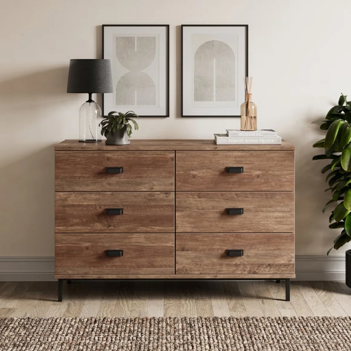 Fulton 2 Drawer Bedside Tables & 6 Drawer Chest & 2 Door Wardrobe Bundle – image 3