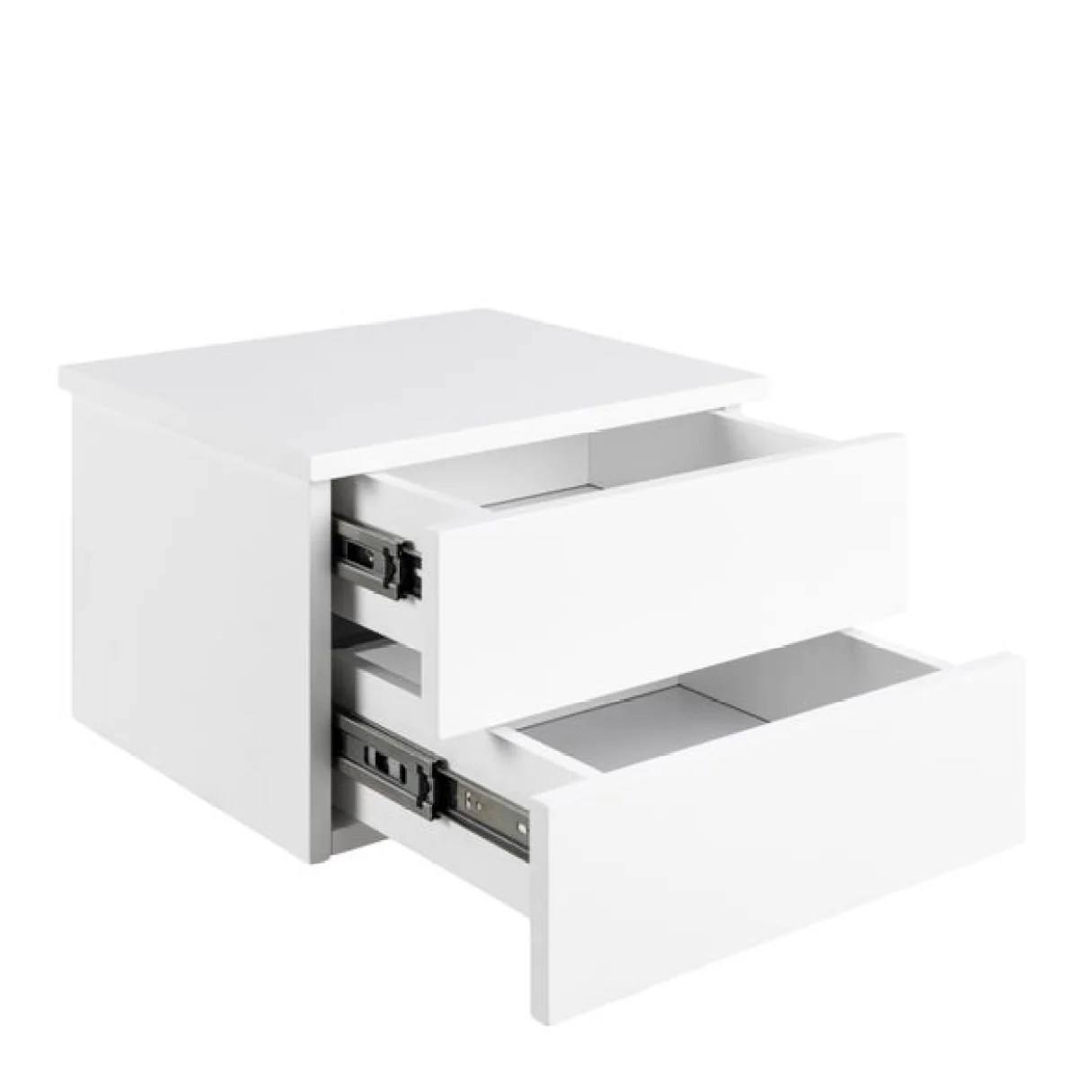 Return - Furniture To Go Avignon 2 Drawer Bedside Table, White – image 4