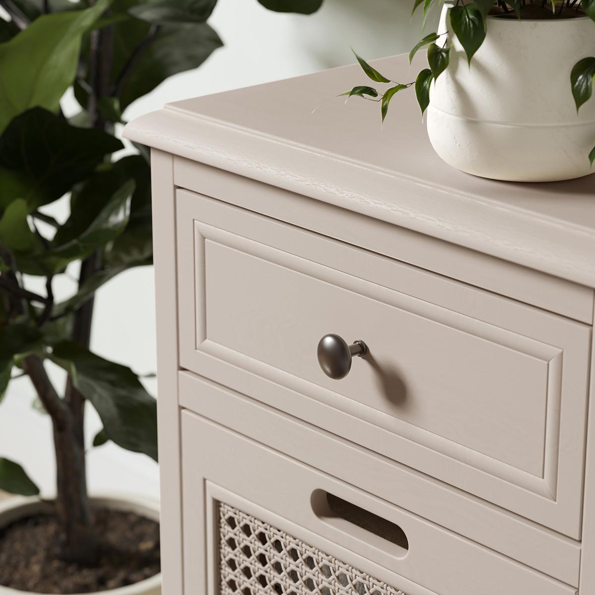 Lucy Cane 3 Drawer Bedside Table Lucy Cane Natural – image 5