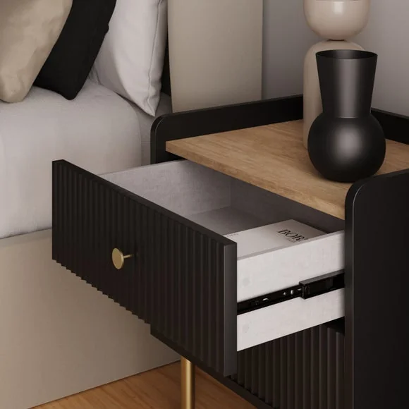 Georgi 2 Drawer Bedside Table – image 3