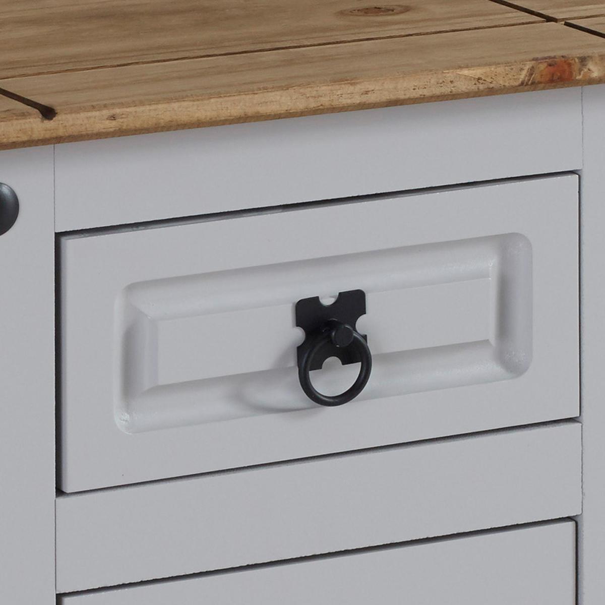 Corona Grey Petite Bedside Table Grey – image 4