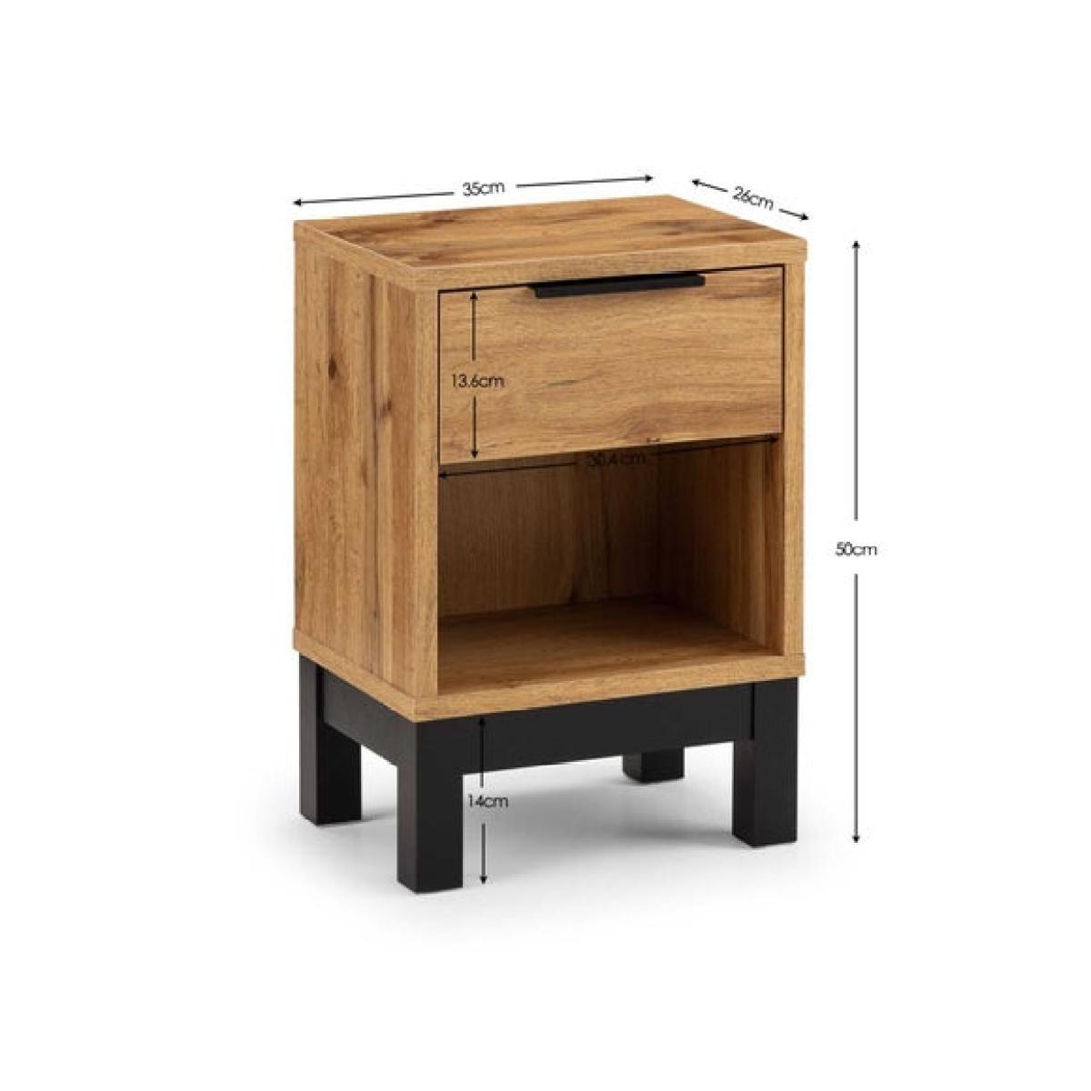 Bali 1 Drawer Bedside Table – image 6
