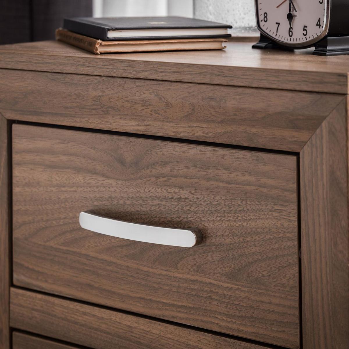 Buckingham 2 Drawer Bedside Brown – image 2