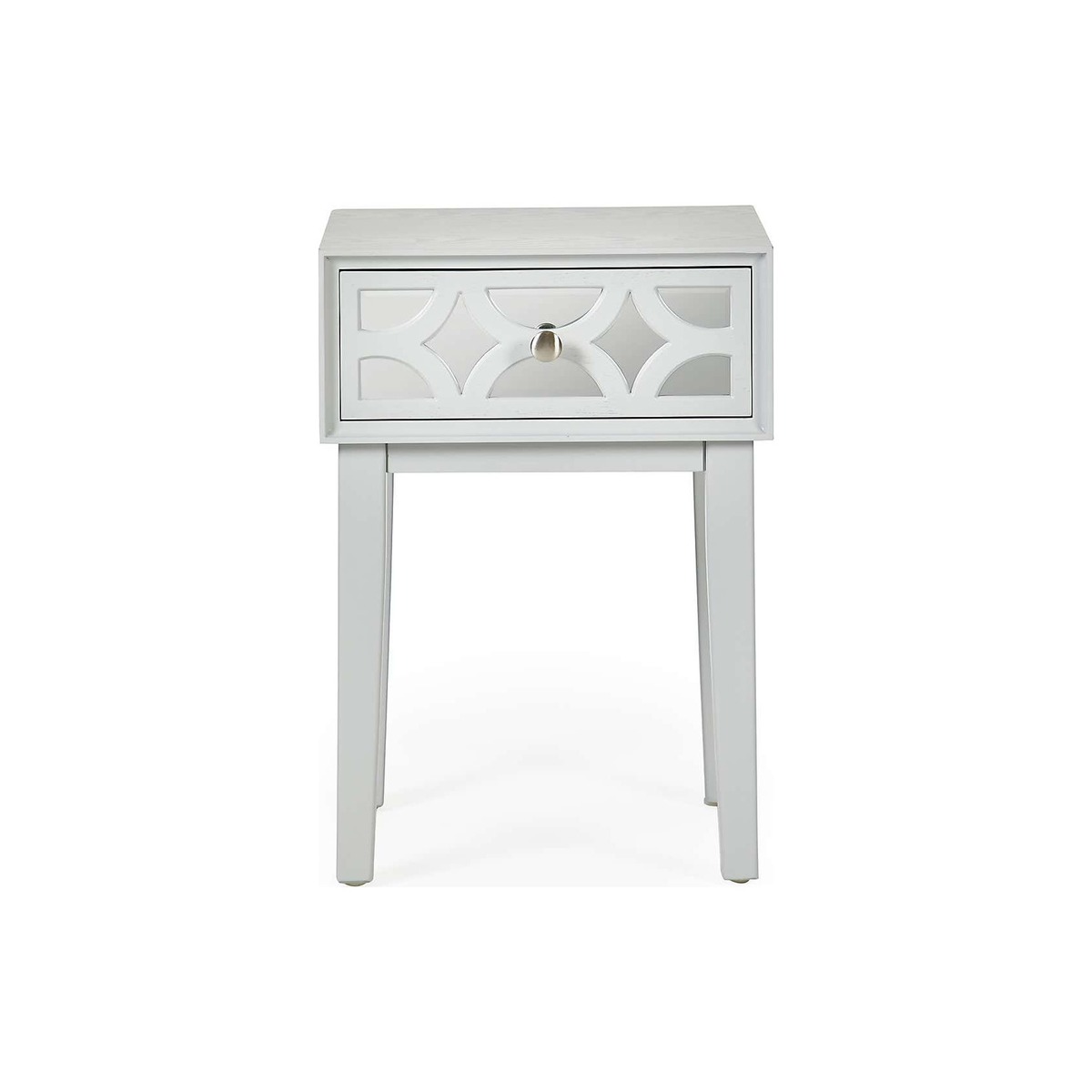 Delphi 1 Drawer Bedside Table Grey – image 2